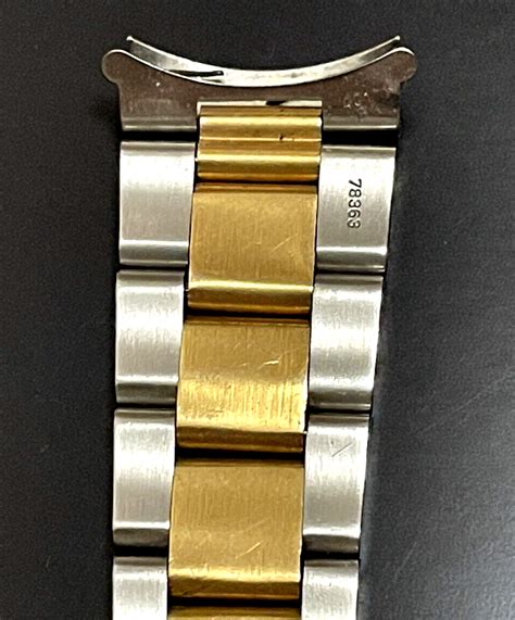 Minty Gen 20mm Rolex 18k SS 78363 Oyster Bracelet Band 480 